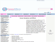 Tablet Screenshot of cancereffects.com